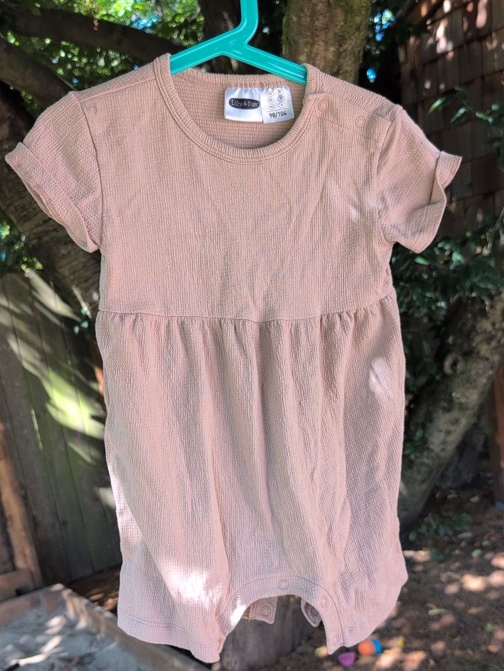 Lily & Dan Pink Baby Romper